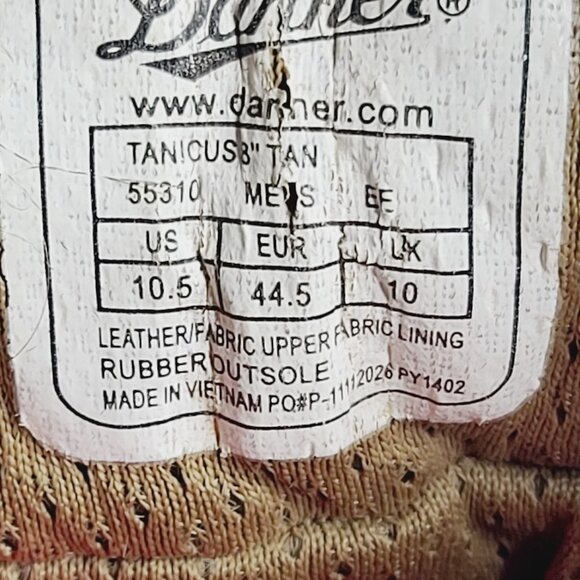 Danner Men\'s Tan Desert Tanicus 8\